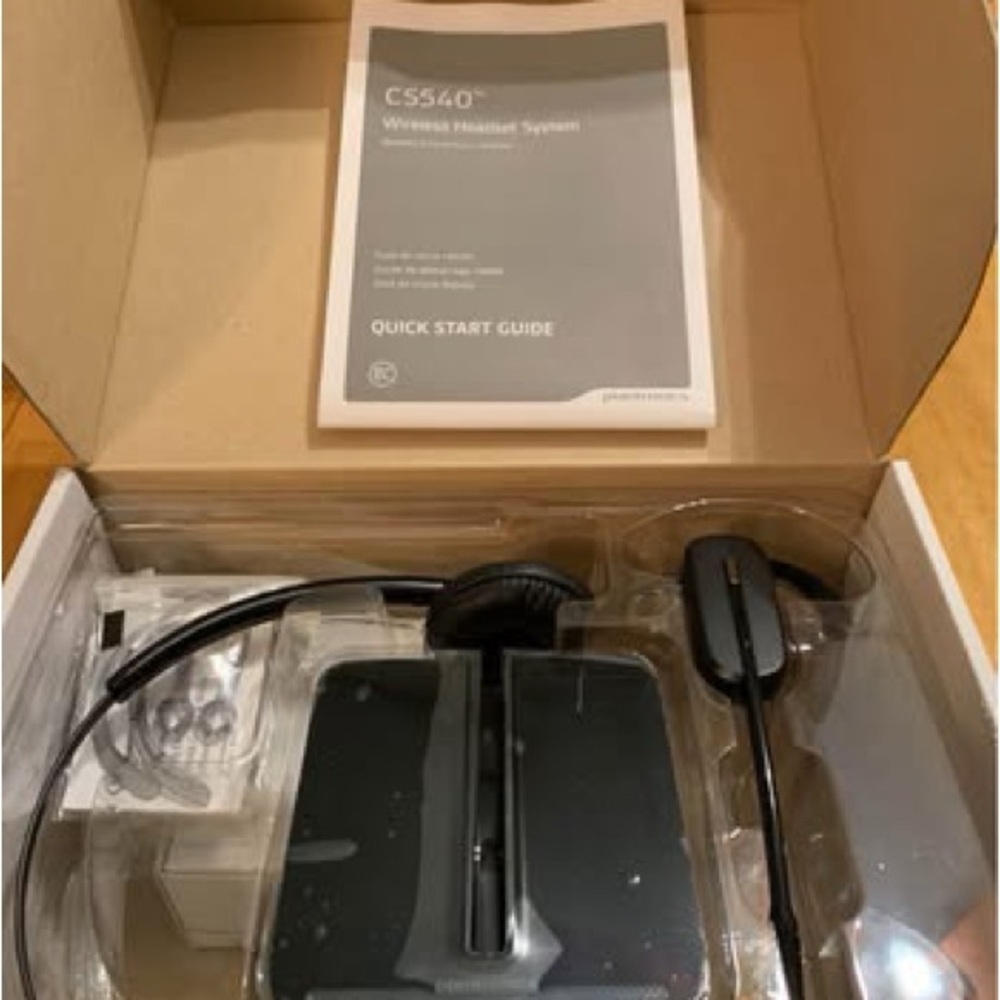 Plantronics CS540 Wireless On-Ear Headset - Black